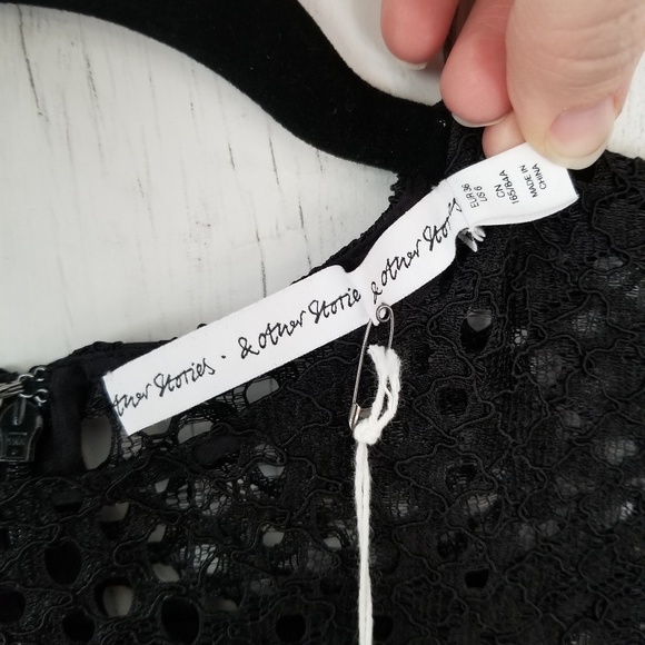 NWT & Other Stories Lace Top Size 6 Small - Picture 7 of 8